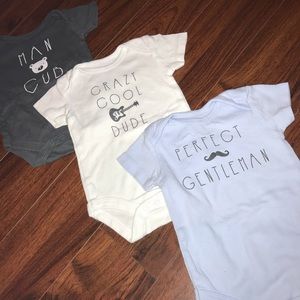 GUC 💛 3-6 MONTHS | Set of 3 One-Piece Bodysuits